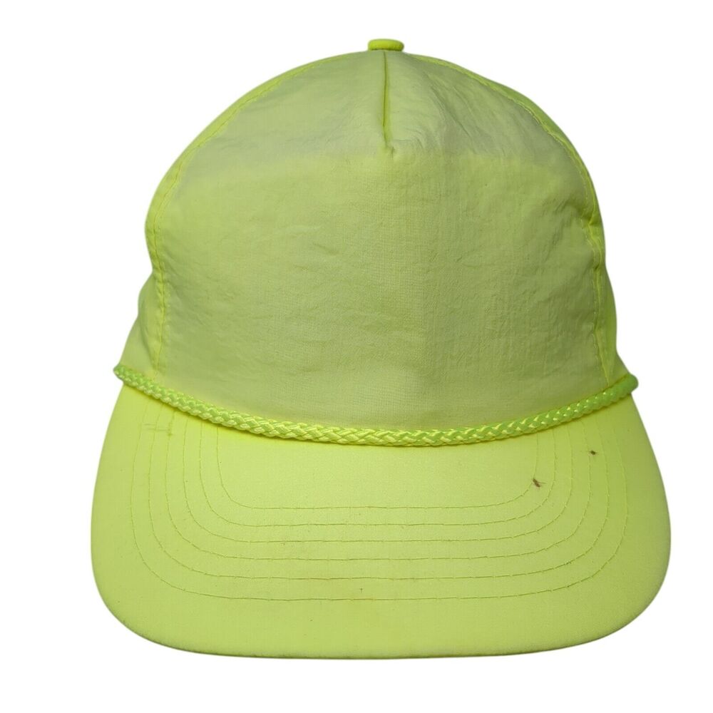 Gold Medal Snapback Rope Hat Green One Size Adjustable Solid Blank